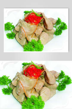 新鲜鹅肝美食食物图片