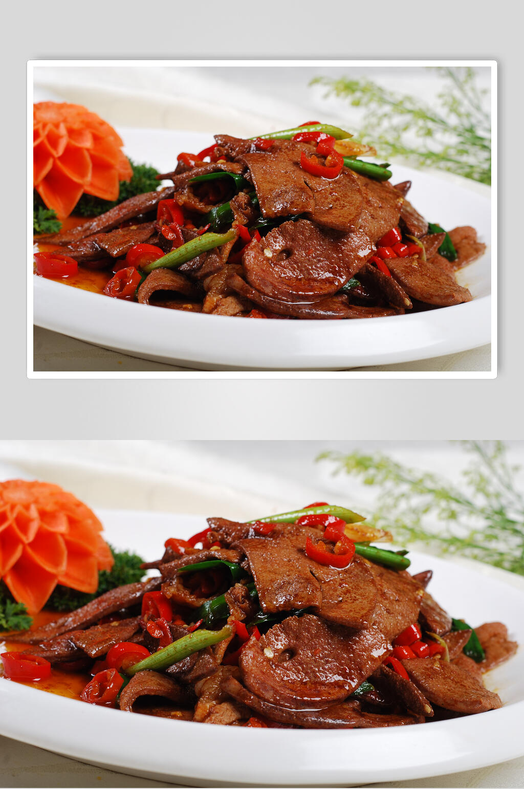 酱汁嫩肝尖美食食物图片素材