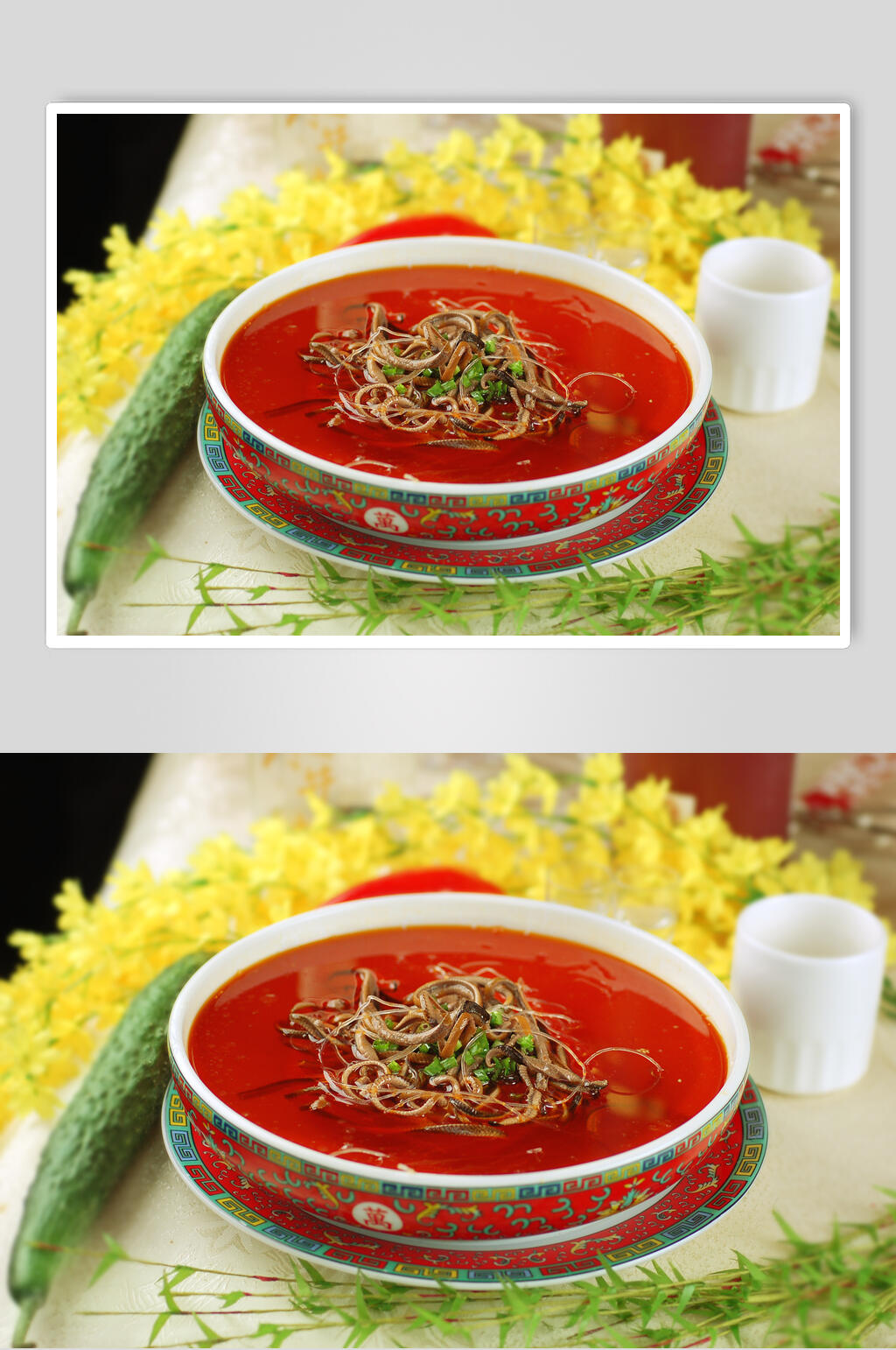 营养红油鳝鱼粉丝美食摄影图片素材