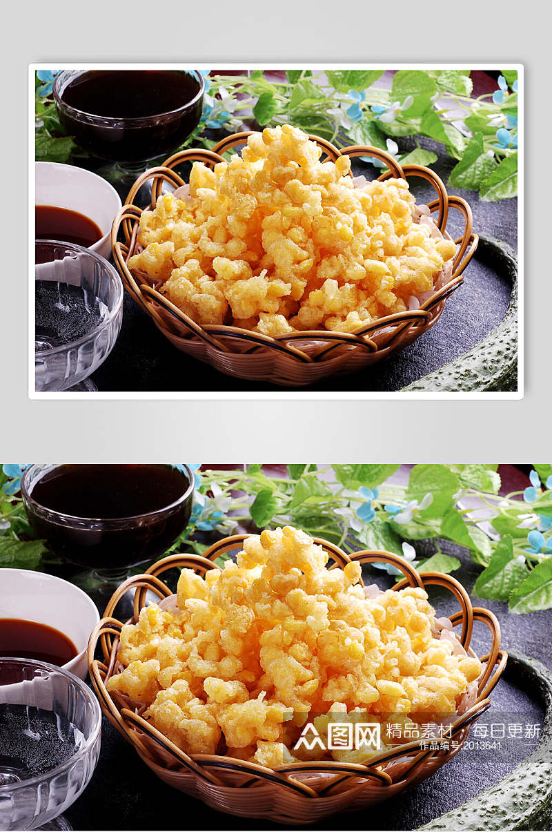 蜂窝玉米美食摄影图片素材
