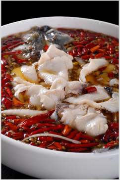 大热菜水煮鱼酸菜鱼食品摄影图片