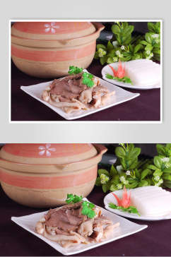 热菜羊肉砂锅美食摄影图片