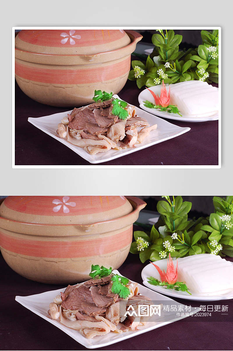 热菜羊肉砂锅美食摄影图片素材