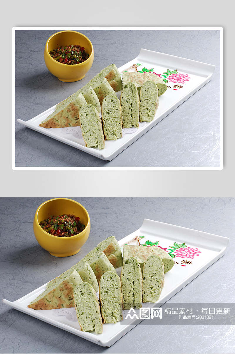 翡翠锅盔食物图片素材
