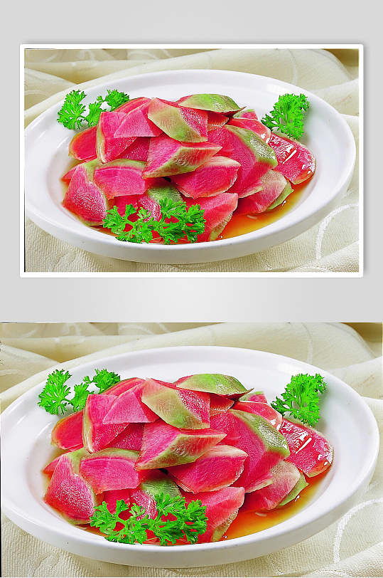 精致爽口萝卜皮食物高清图片立即下载爽口萝卜皮餐饮食物图片立即下载