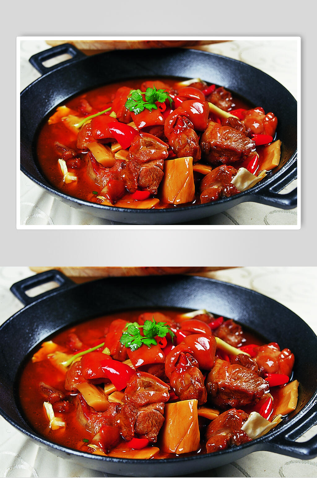 铁锅孺子牛美食摄影图片素材