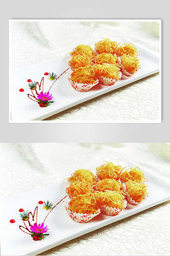 天鹅金丝球餐饮食品图片