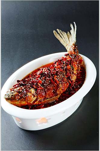 望江辣子鱼美食食物图片