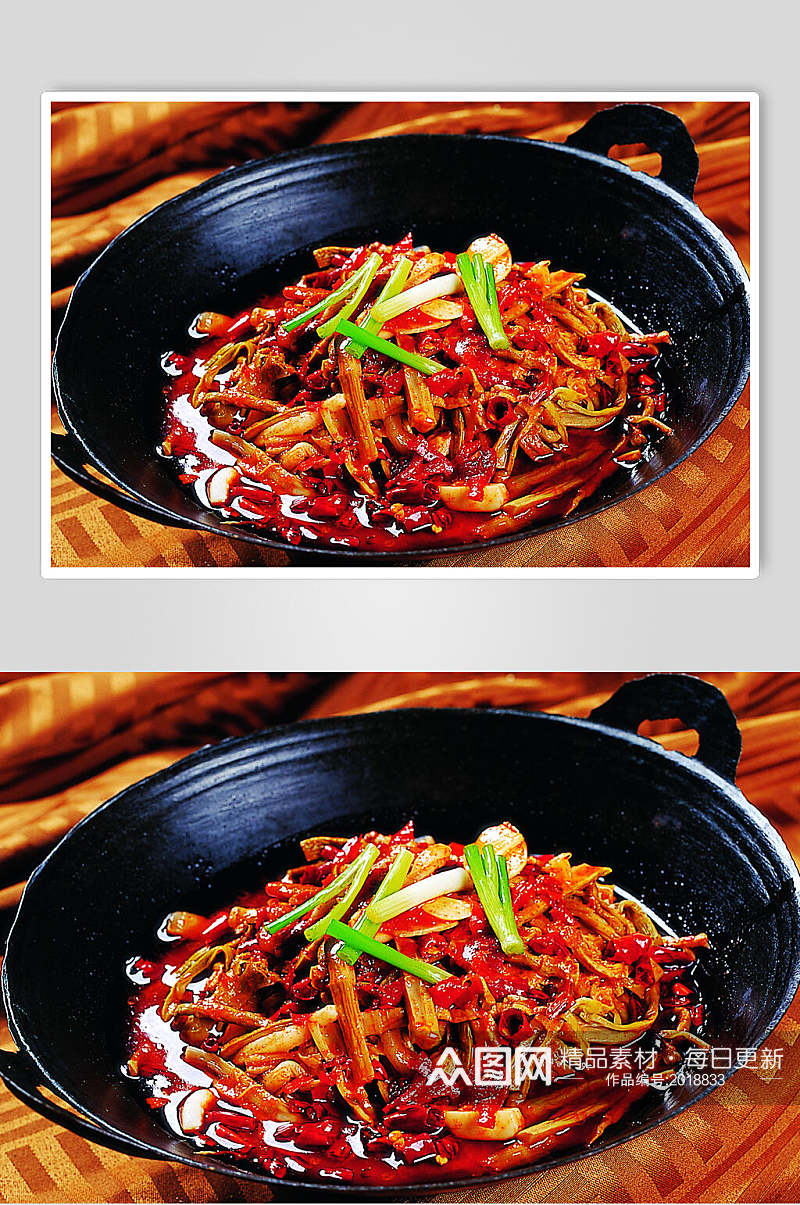 干锅鲜笋元中辣餐饮食品图片素材
