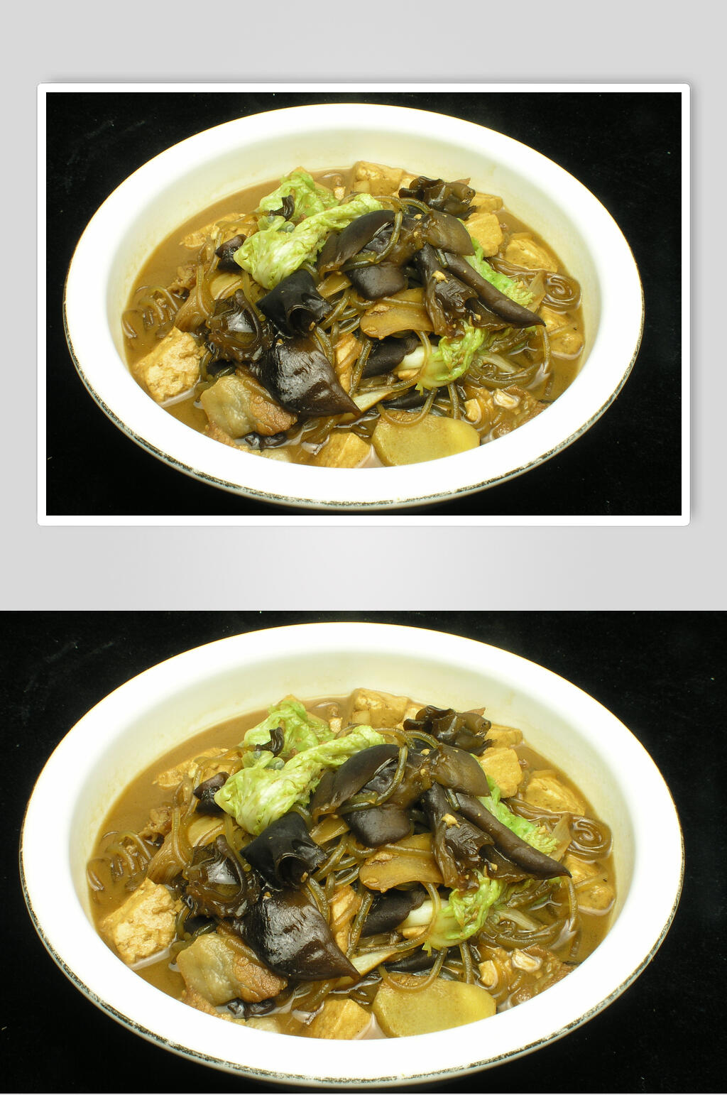 老家炖豆腐食品摄影图片素材