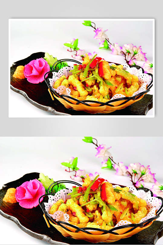 脆炸时蔬餐饮美食图片