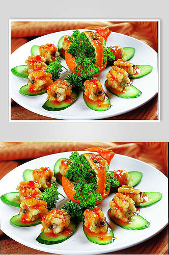 泰式金钱鳝美食食物图片