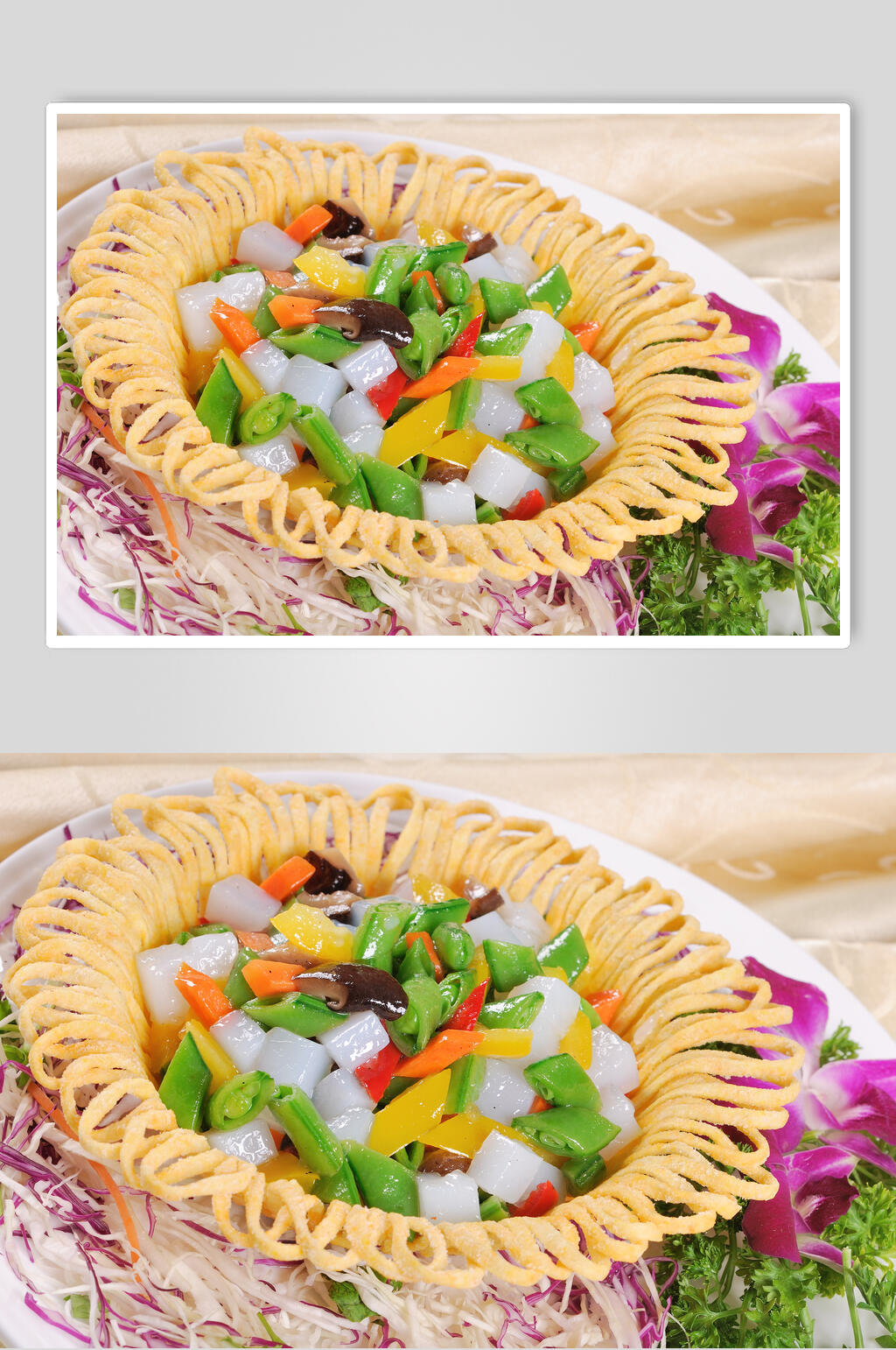 雀巢什锦烹墨鱼美食实拍图片素材