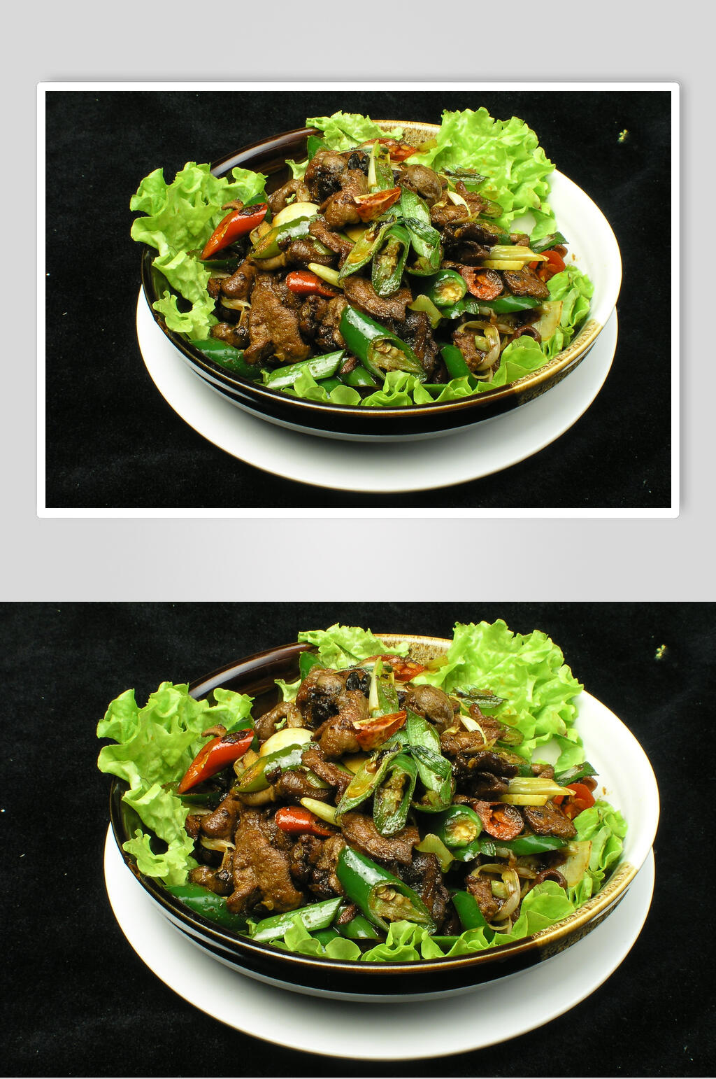 美味鸡杂钵食品高清图片素材