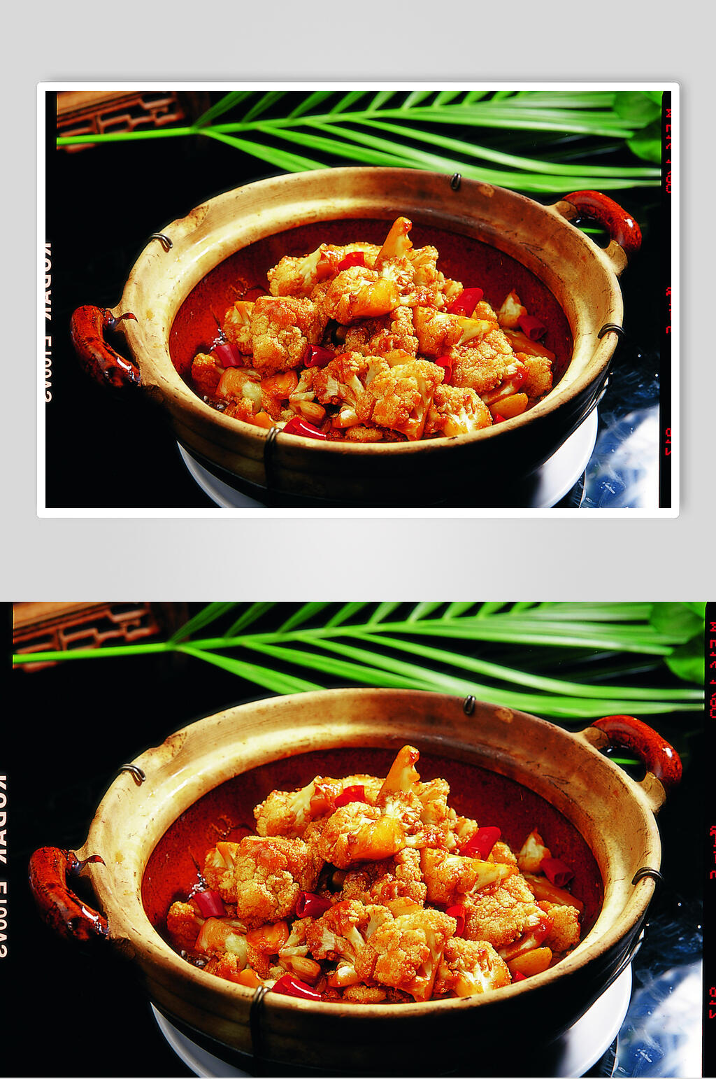 砂窝焗花菜餐饮美食图片素材