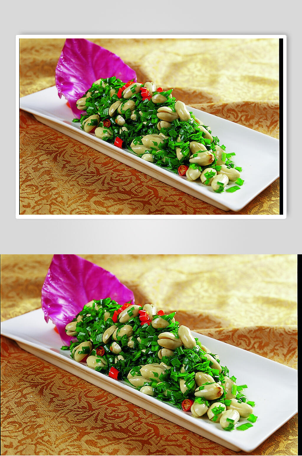 美味韭香花仁美食食品图片素材
