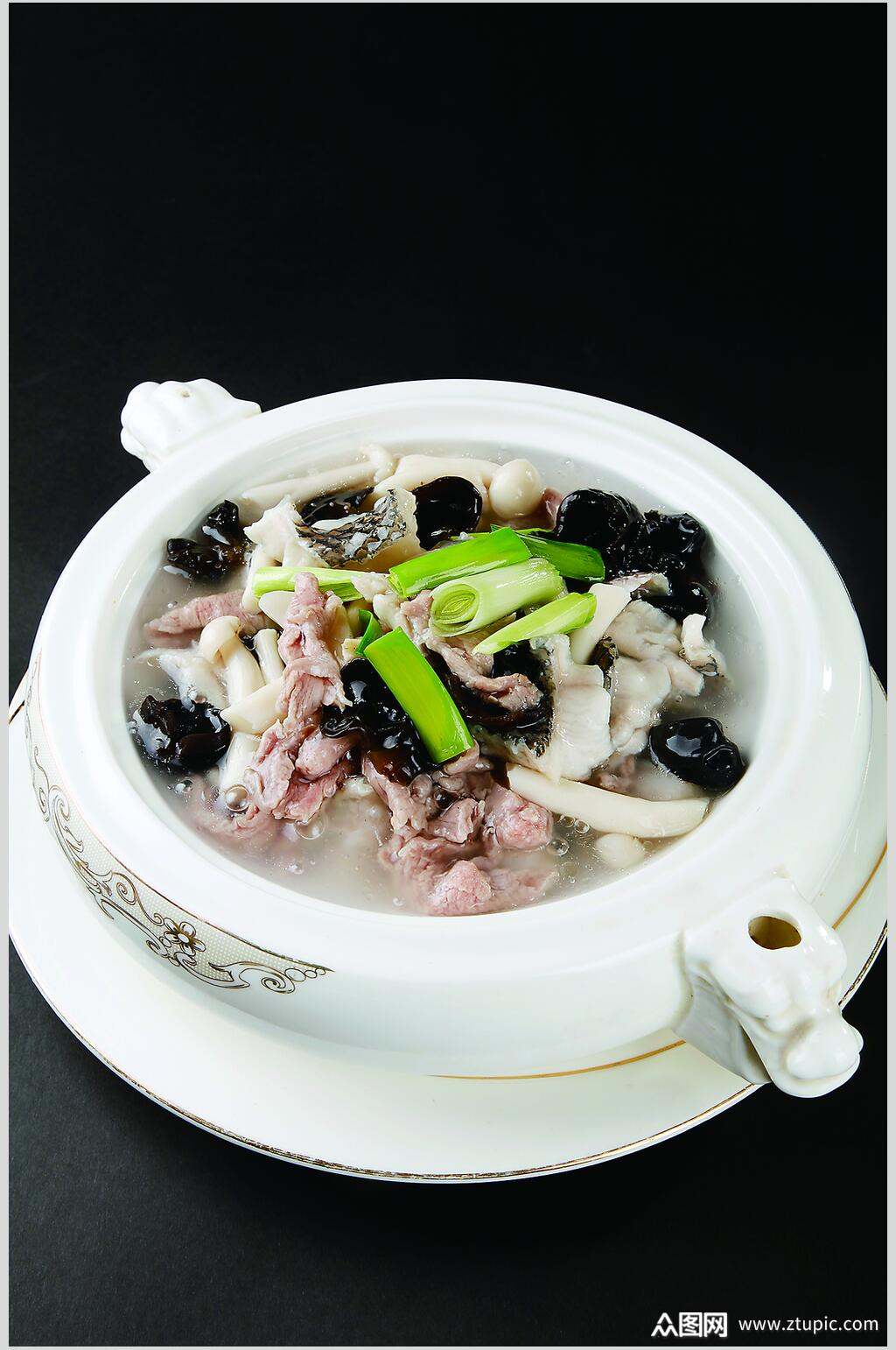 营养健康鱼羊鲜摄影图片