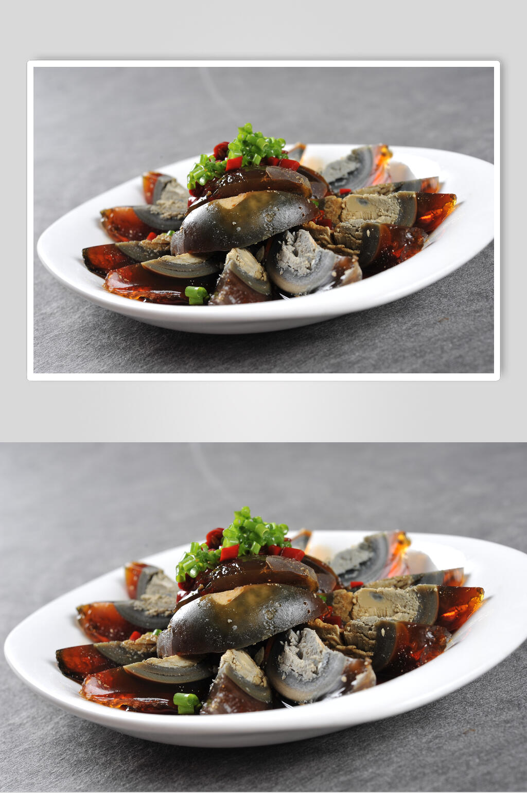 特色凉拌皮蛋美食图片素材