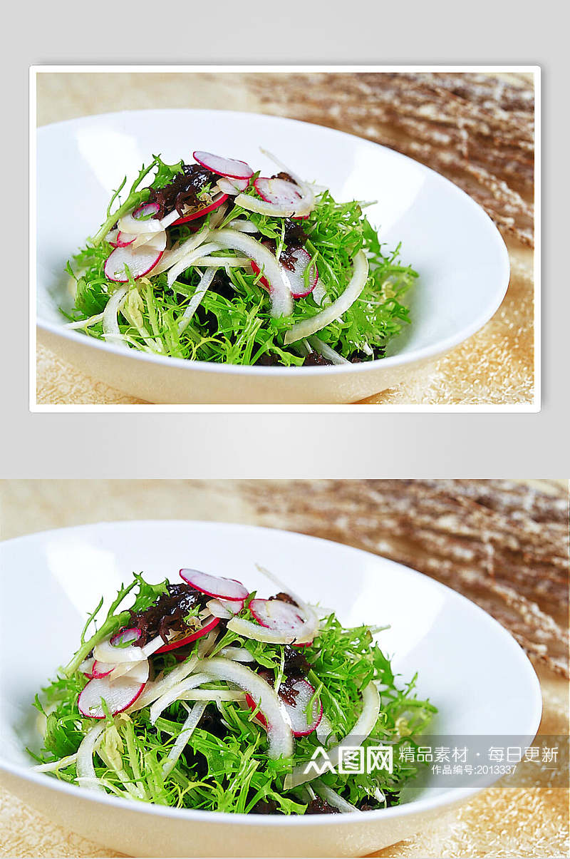 菊花银耳菜食品摄影图片素材