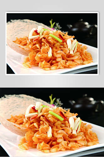 葱爆江虾食品图片