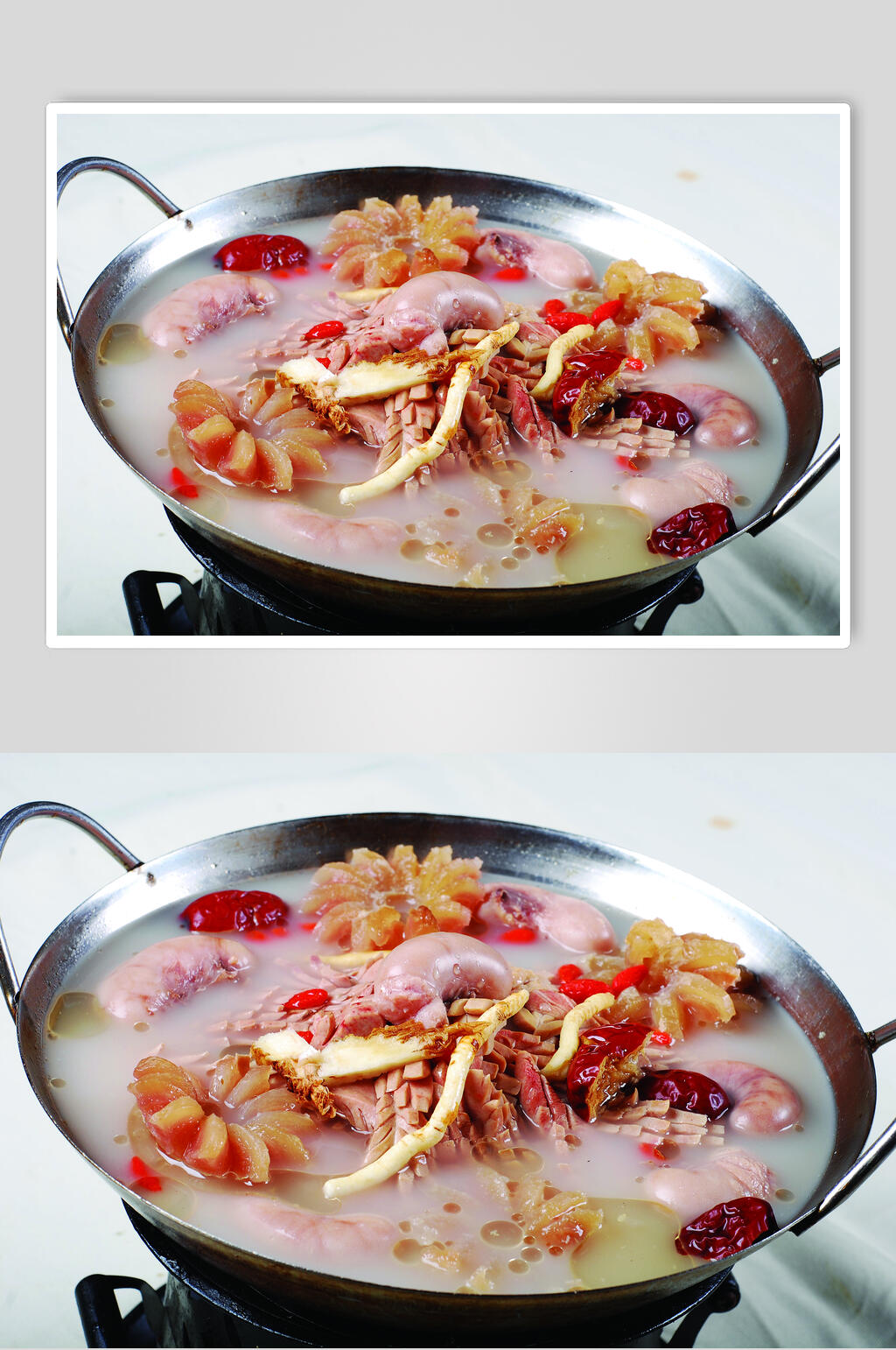 锅仔滋补药膳三宝食物图片素材