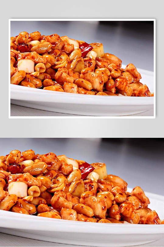 品质香辣美味宫保鸡丁美食摄影图片