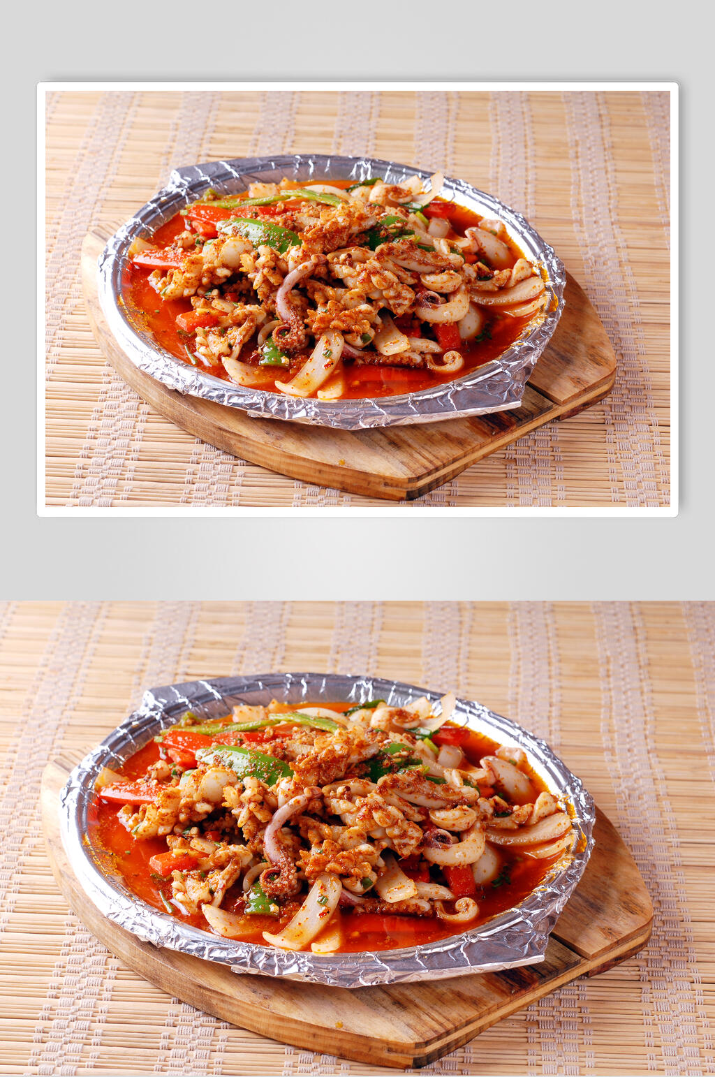 麻辣鲜鱿餐饮实拍图片素材