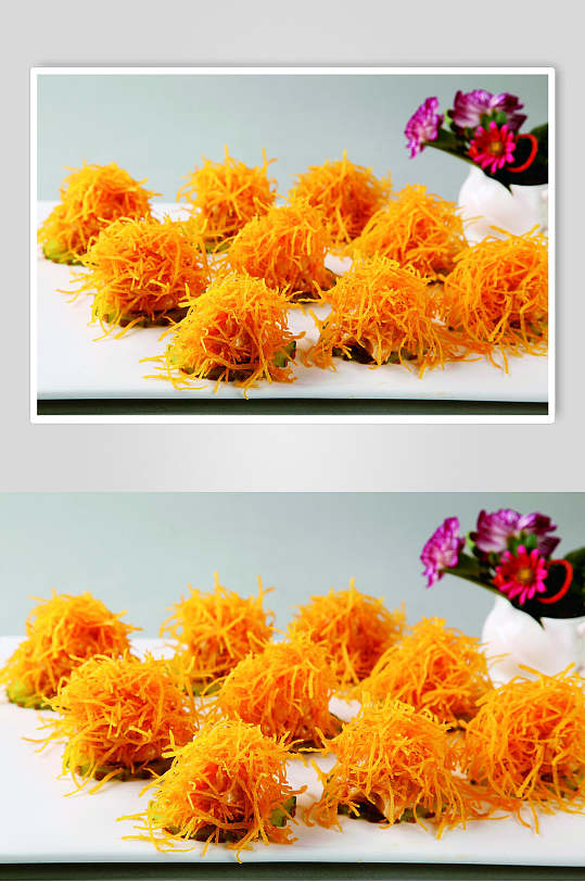 沙律金丝澳带美食食物图片