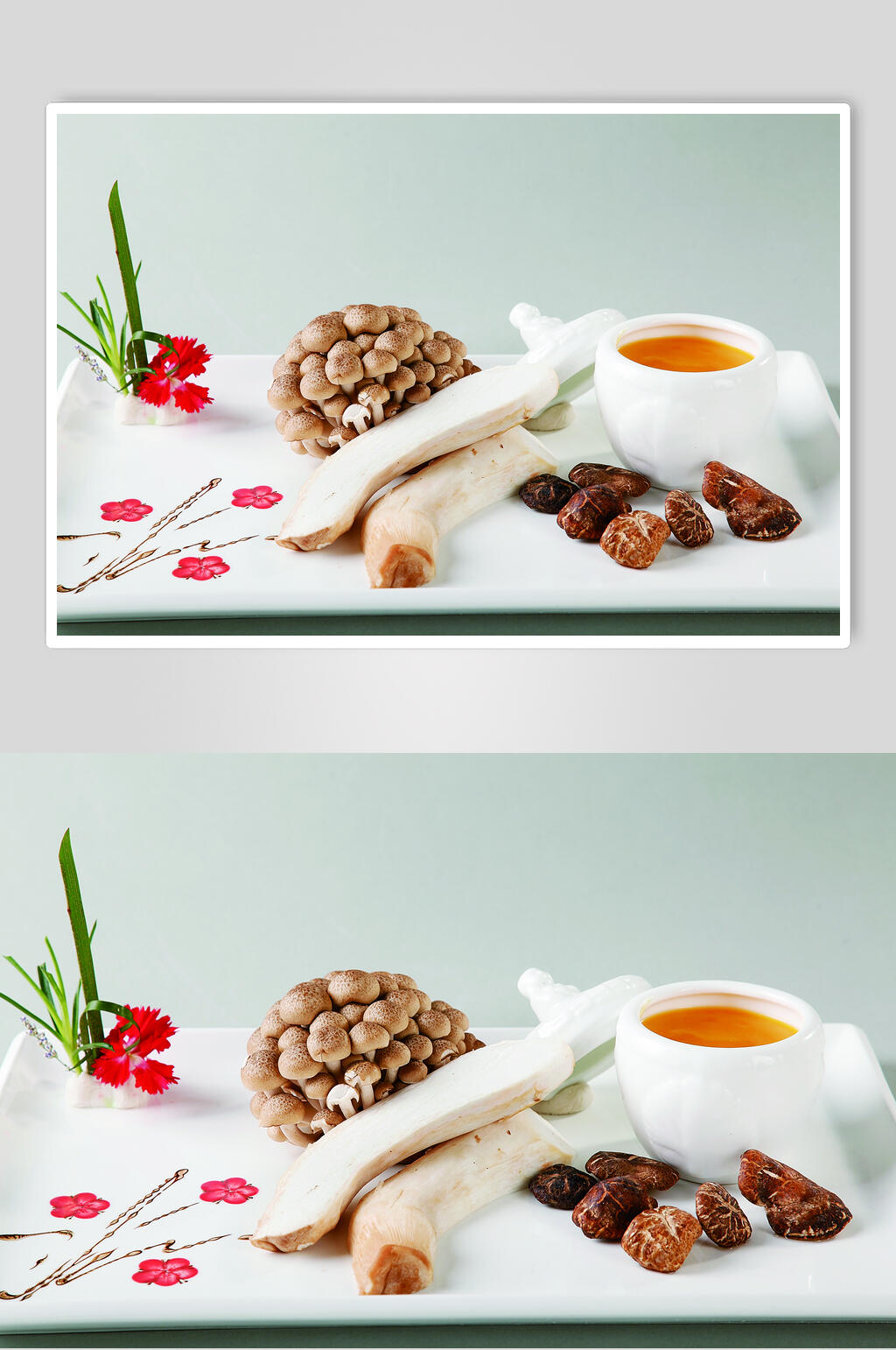 新鲜美味珍菌佛跳墙食物高清图片素材