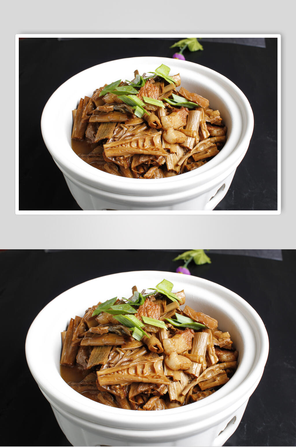 新鲜美味油焖春笋美食图片素材