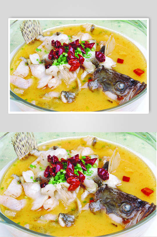 美味香辣桂鱼片美食食品图片