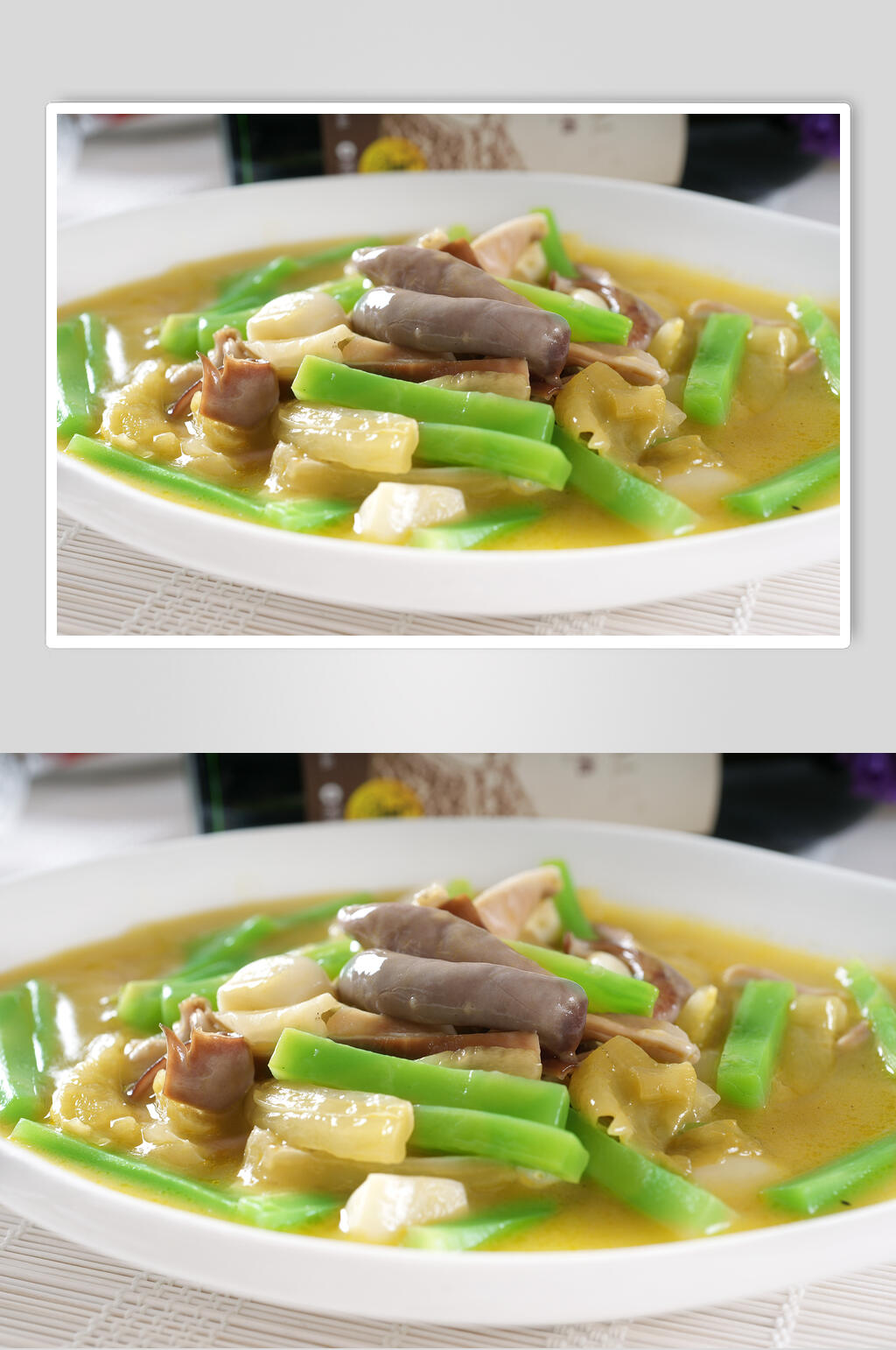 热菜山椒肚条美食摄影图片素材
