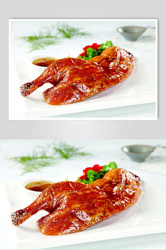 广式烧靓鸭食品摄影图片