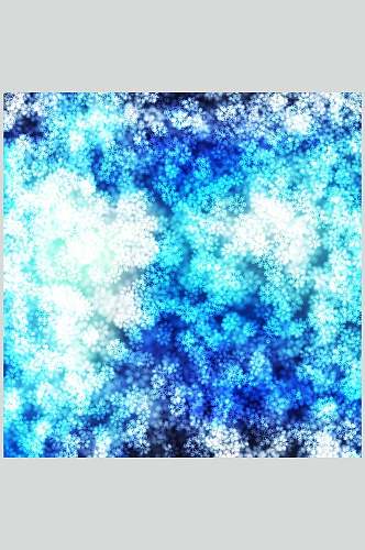 蓝色雪花状光斑光圈纹理图片