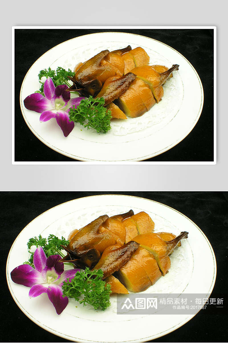 脆皮乳鸽餐饮食品图片素材