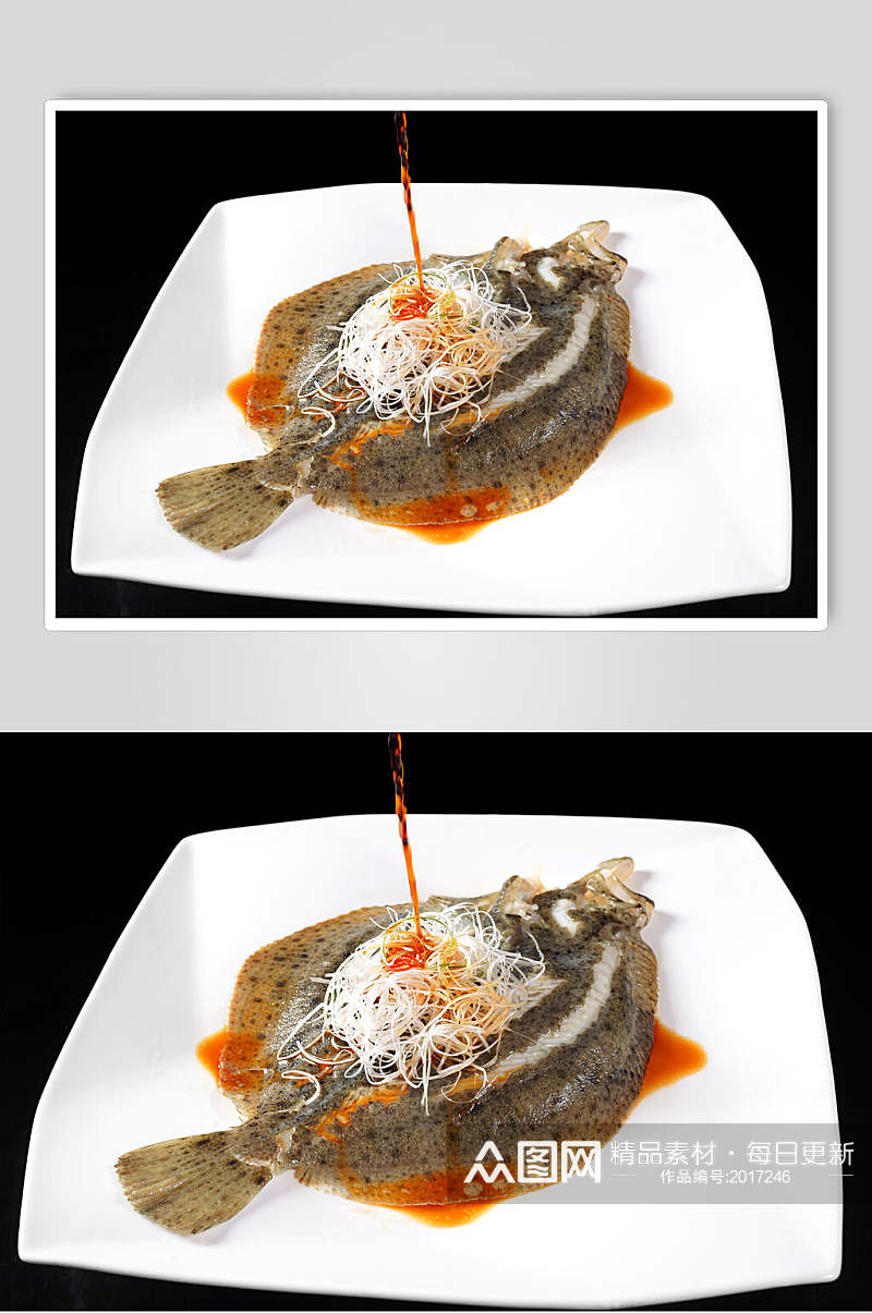 清蒸多宝鱼餐饮食品图片素材