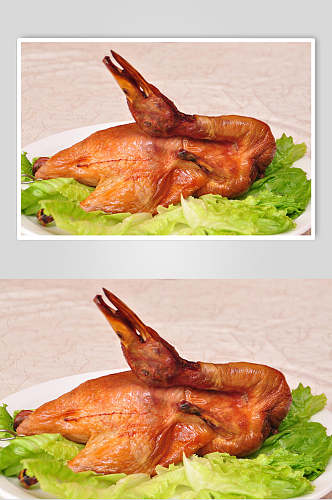 正宗烤鸭食品图片