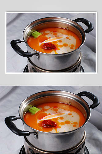 香辣荔枝红锅食物图片