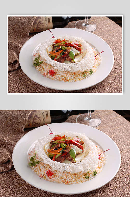 中餐凤巢格格肉美食食品图片