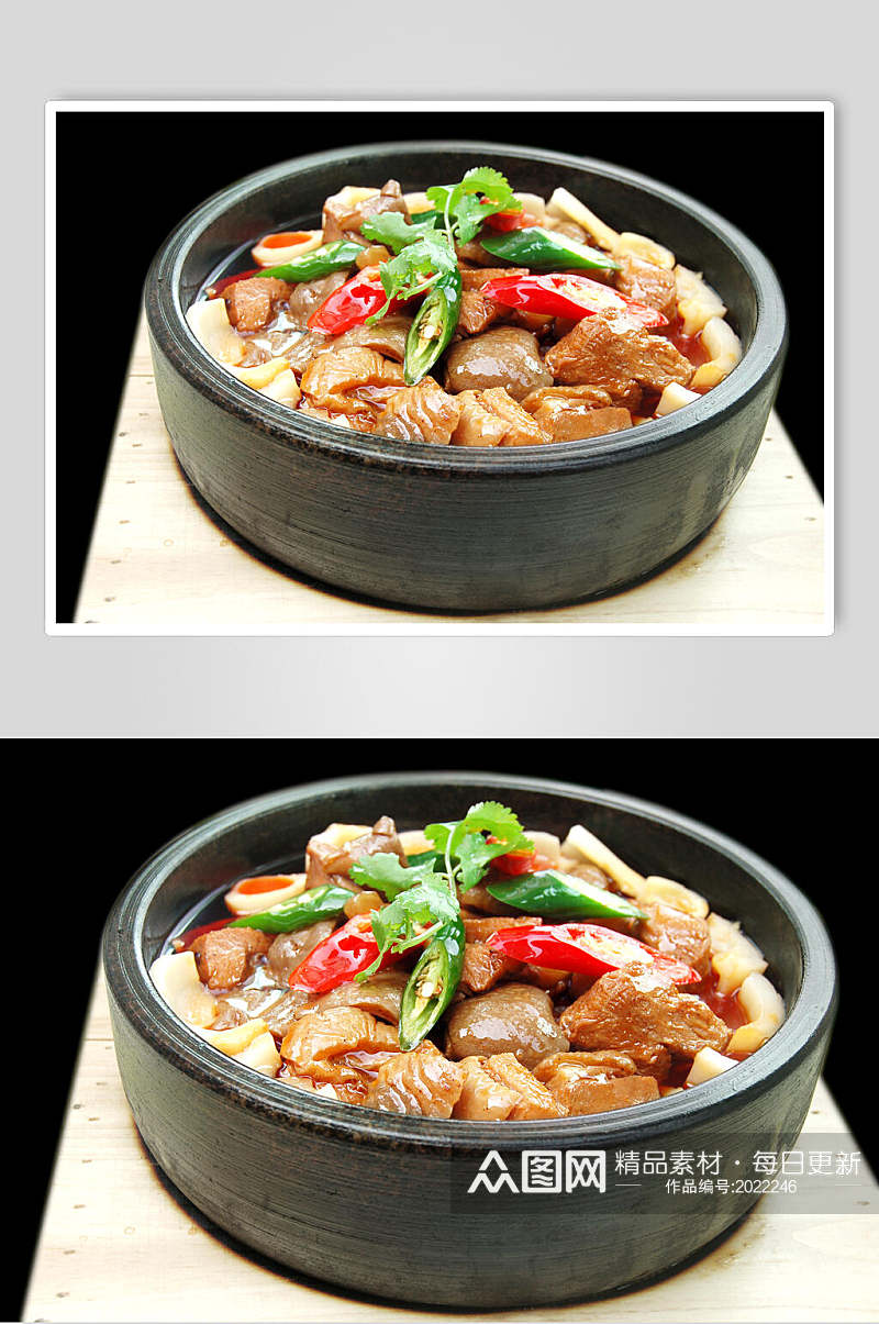 热菜荤菜美味石锅乳牛美食摄影图片素材