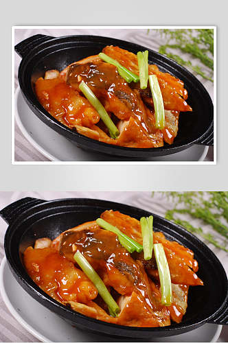 鱼脯焖自制豆腐美食食物图片