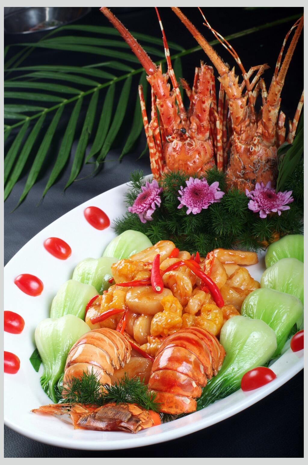 热菜大奇味龙虾餐饮实拍图片素材