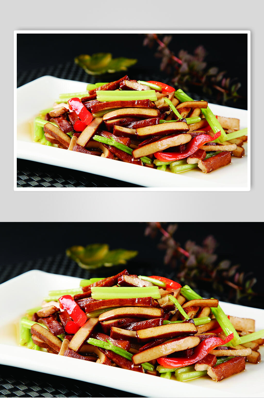 小炒攸县豆干美食图片素材