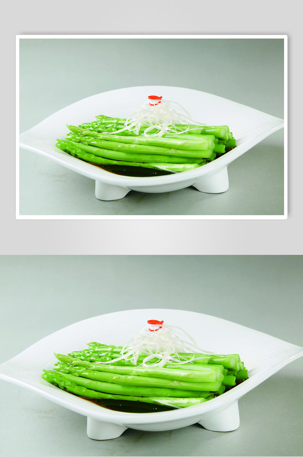 美味白灼芦笋食物图片素材