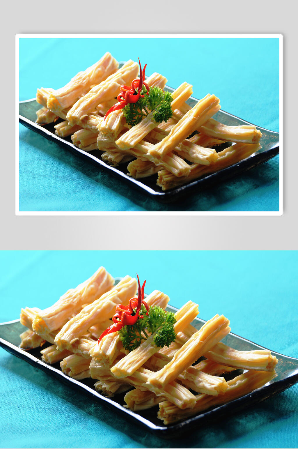 新鲜腐竹美食食物图片素材