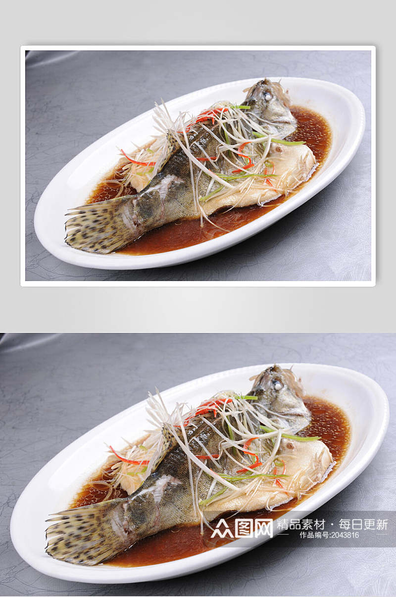 清真鲑鱼美食实拍图片素材