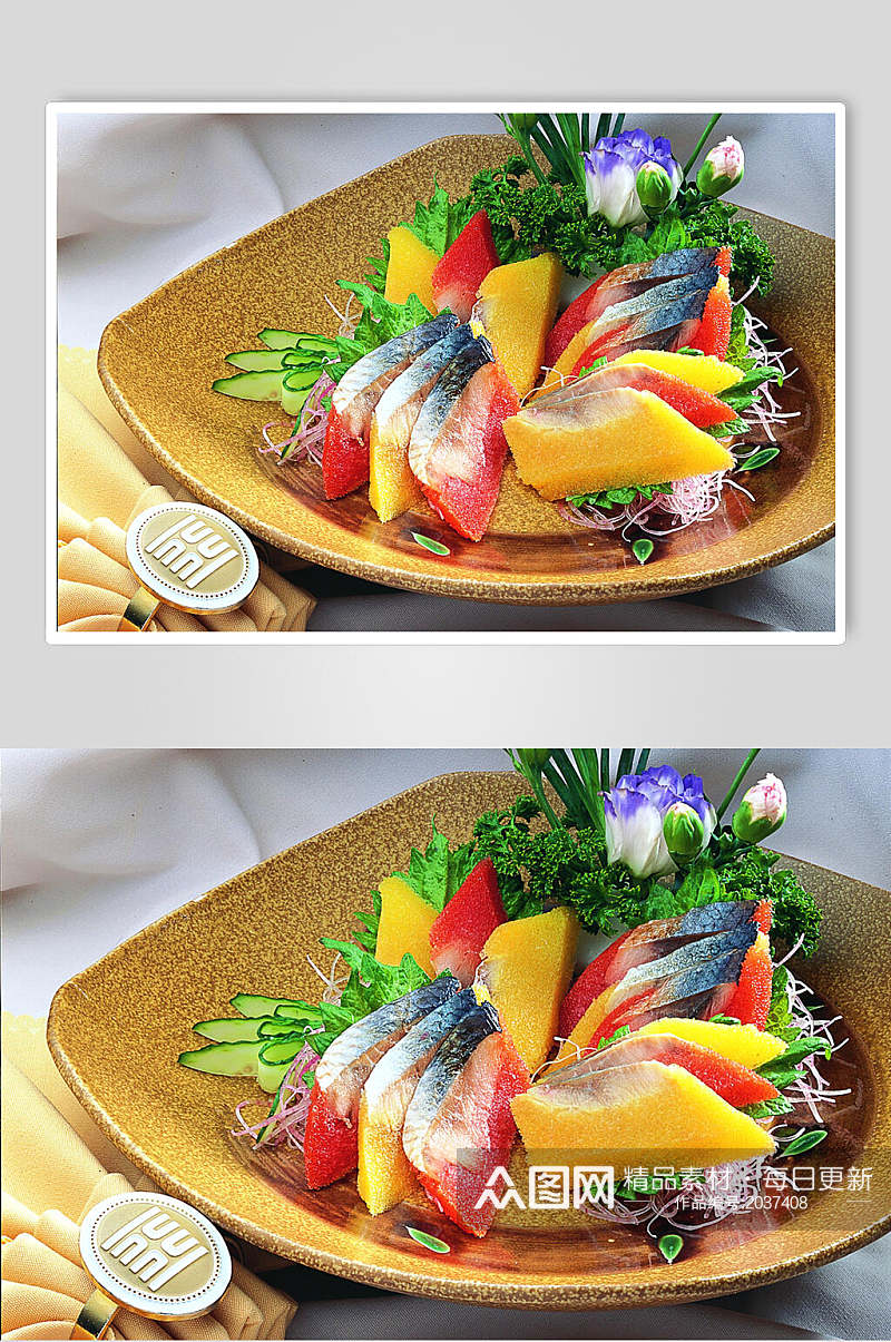 希玲鱼籽刺身美食食物图片素材