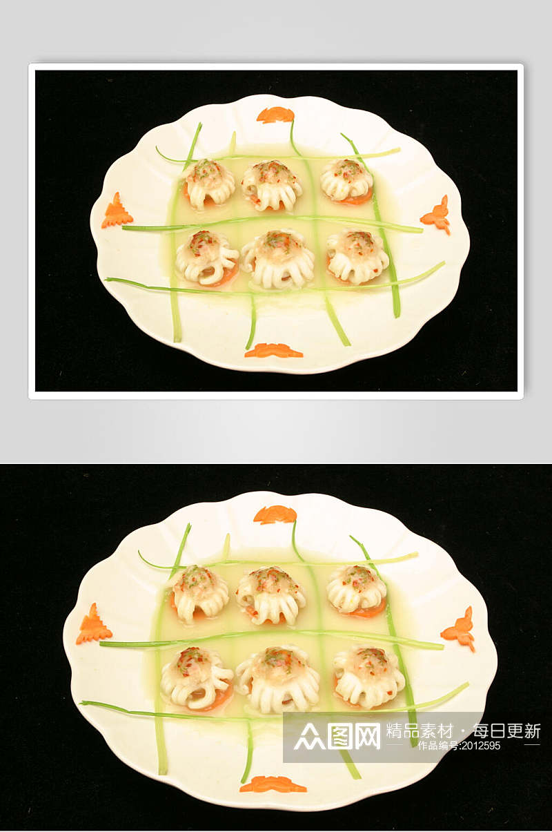 南菜吹筒仔食品摄影图片素材
