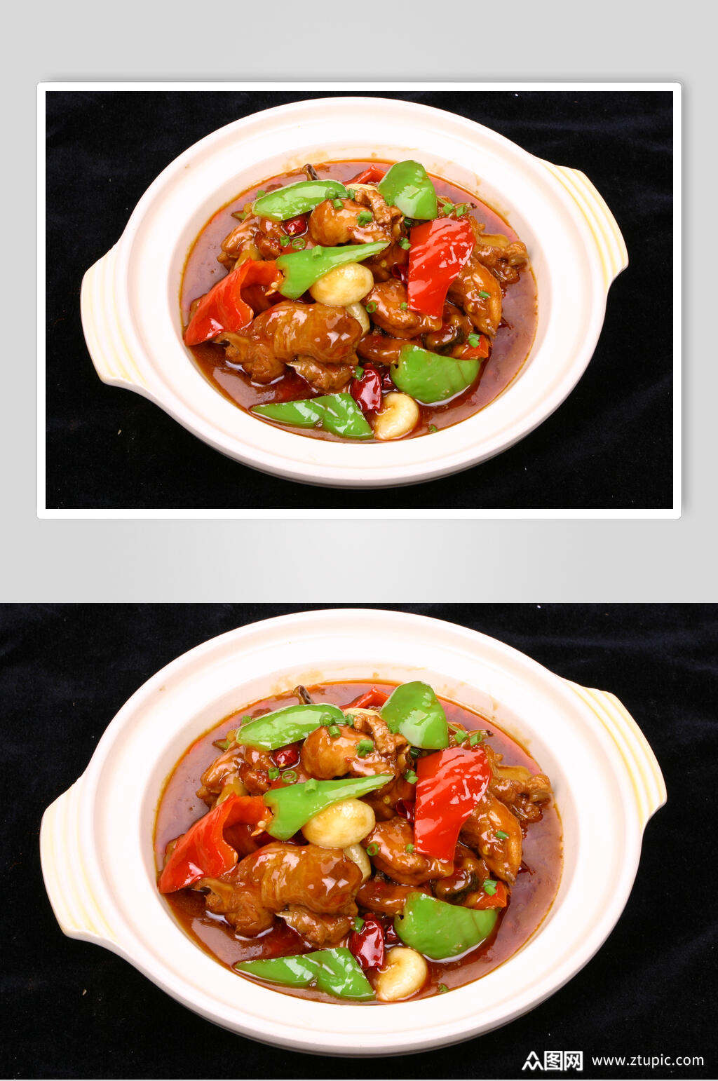 常德红油土鸡钵美食摄影图片素材