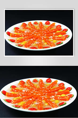 新鲜银杏蒸南瓜食物高清图片